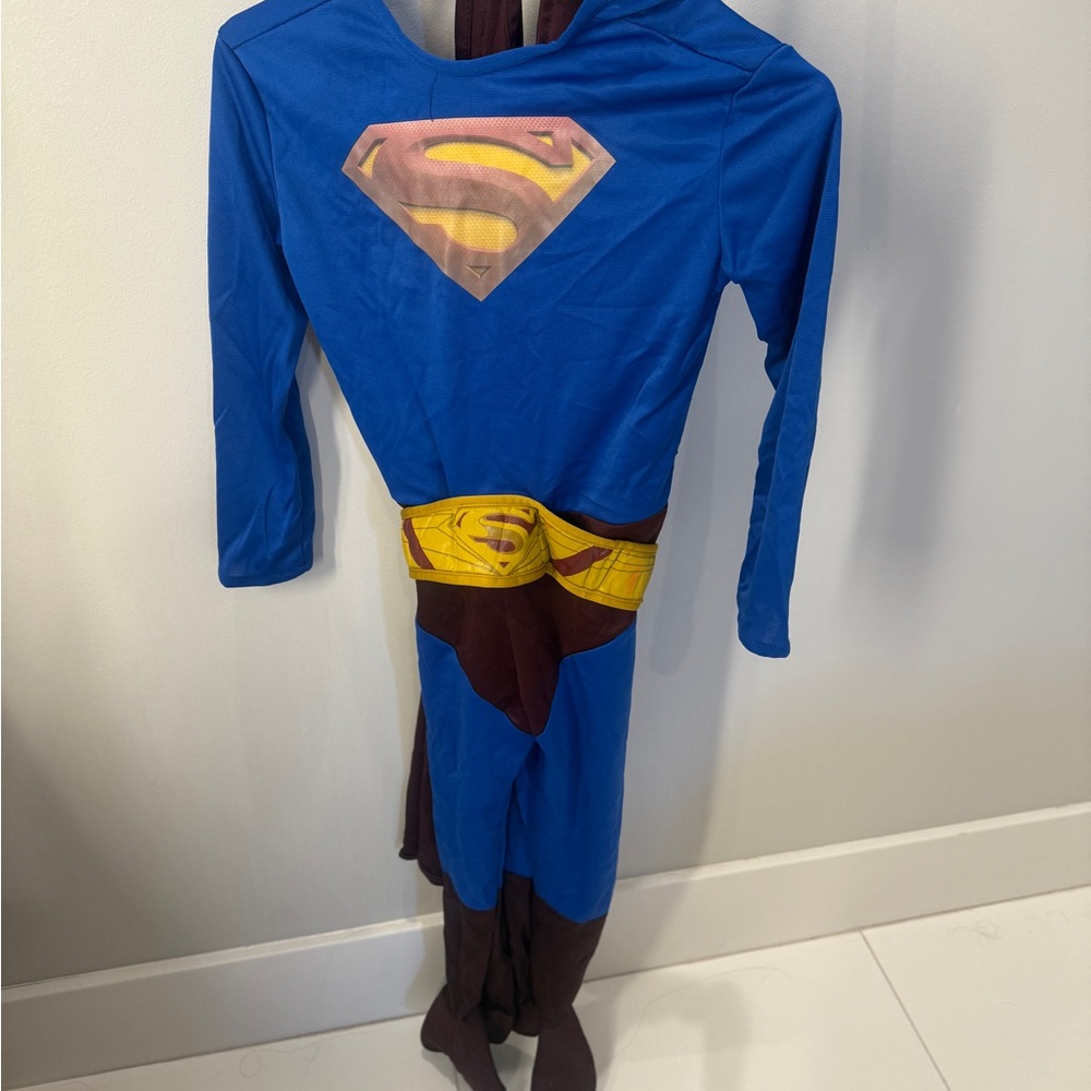 Superhero Kids Costume in Blue and Yellow